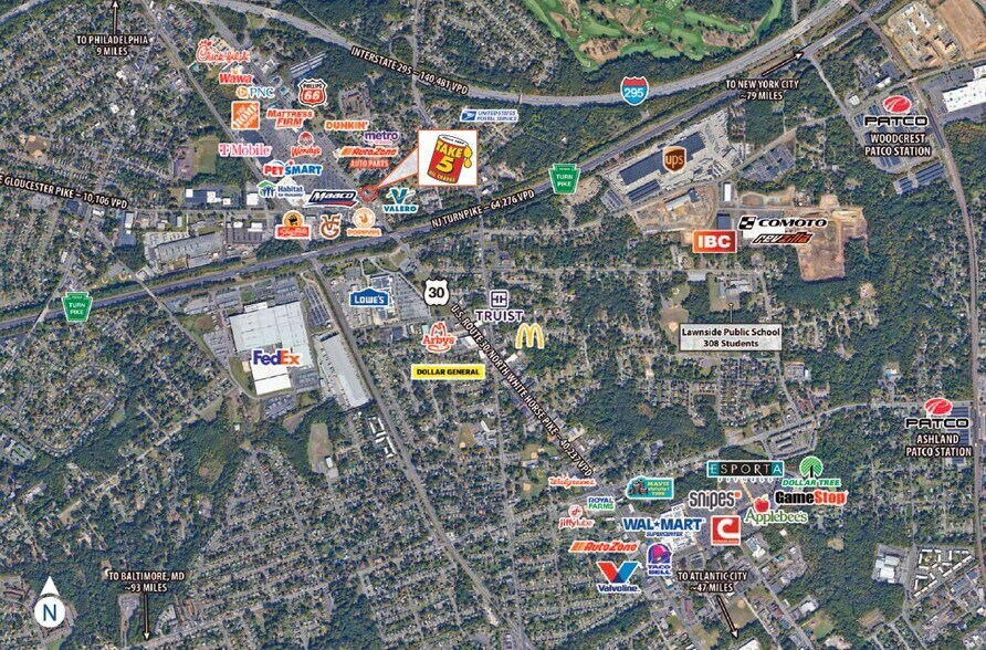 More Photos Of 131 N White Horse Pike, Lawnside Auto Repair For Lease