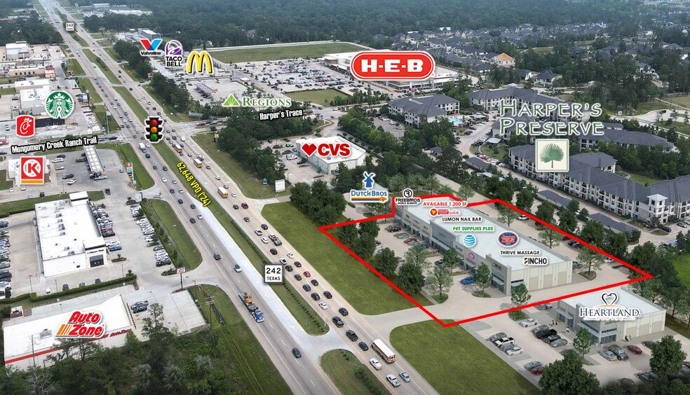 More Photos Of SWQ Hwy 242 & Harper's Trace, Conroe Unknown For Lease
