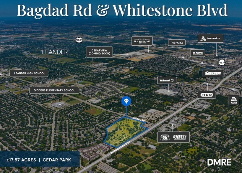 Primary Photo Of Bagdad Rd & Whitestone blvd, Cedar Park Land For Sale