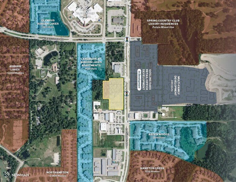 More Photos Of Gosling Rd @ W Rayford Rd, Spring Land For Lease