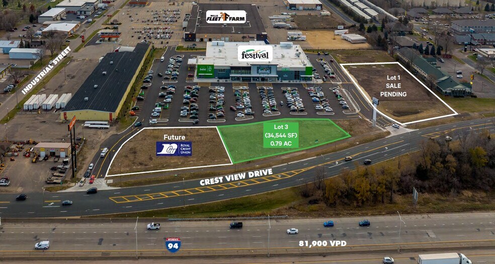 More Photos Of 1616 Crest View Dr, Hudson Land For Sale