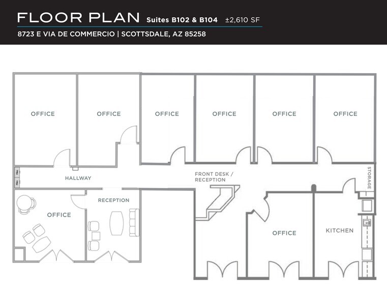 More Photos Of 8723 E Via de Commercio, Scottsdale Office For Lease