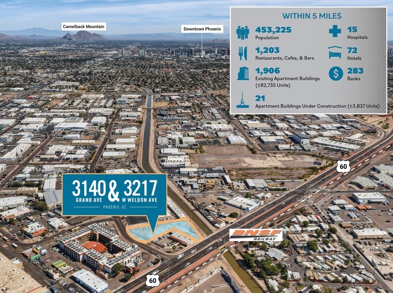 More Photos Of 3140 Grand Ave & 3217 W Weldon Ave, Phoenix Contractor Storage Yard For Sale