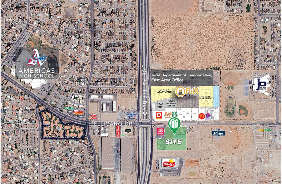 More Photos Of 1350 Joe Battle Blvd, El Paso Service Station For Lease