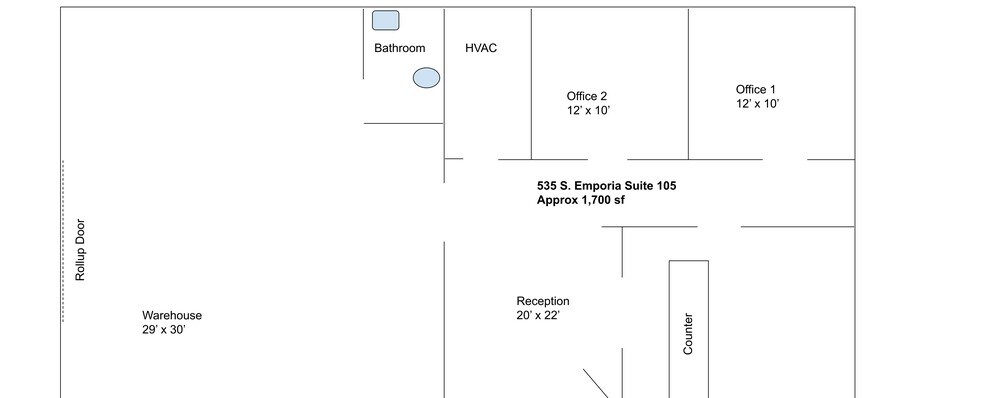 More Photos Of 535 S Emporia St, Wichita Flex For Lease