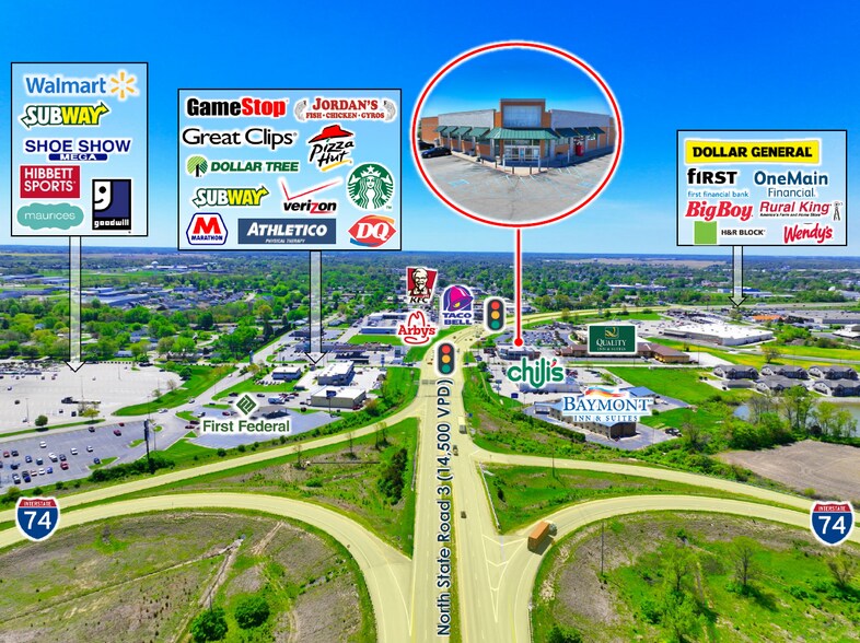 More Photos Of 2215 N State Road 3, Greensburg Drugstore For Lease
