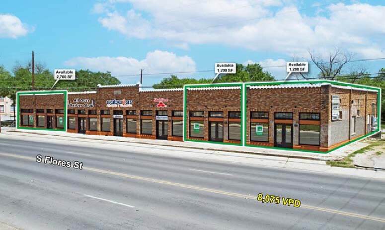 More Photos Of 4500-4512 S Flores St, San Antonio Storefront Retail Office For Lease