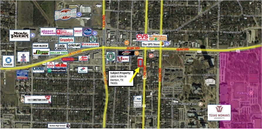 More Photos Of 1803-1813 N Elm St, Denton Restaurant For Lease