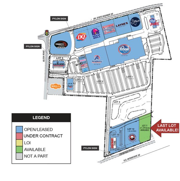 More Photos Of I-30 & Alcoa Rd, Benton Land For Sale