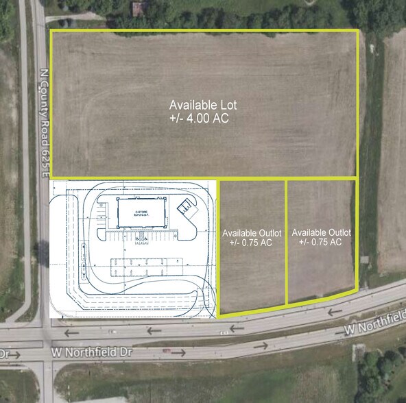 Primary Photo Of 850 West Northfield Drive, Brownsburg Land For Sale