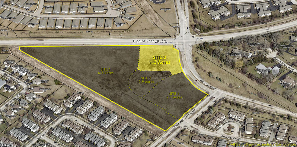 Primary Photo Of Route 72 & Reinking, Pingree Grove Land For Sale