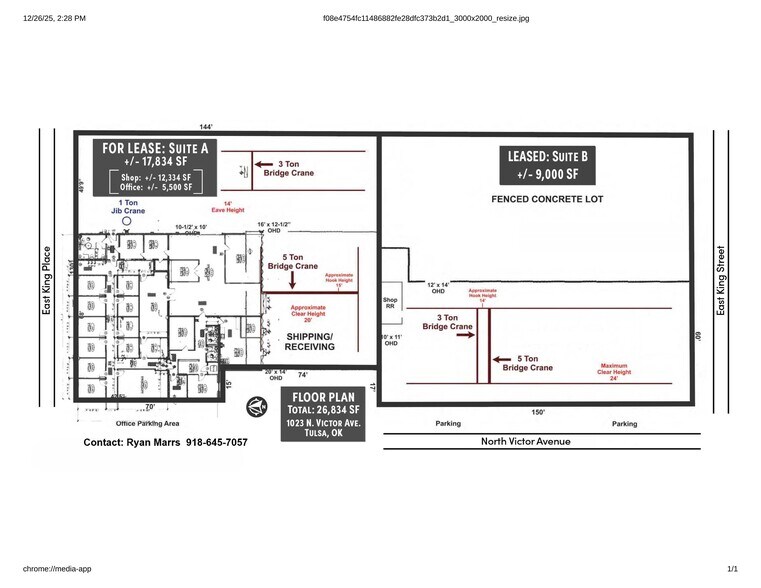 More Photos Of 1023 N Victor Ave, Tulsa Manufacturing For Lease