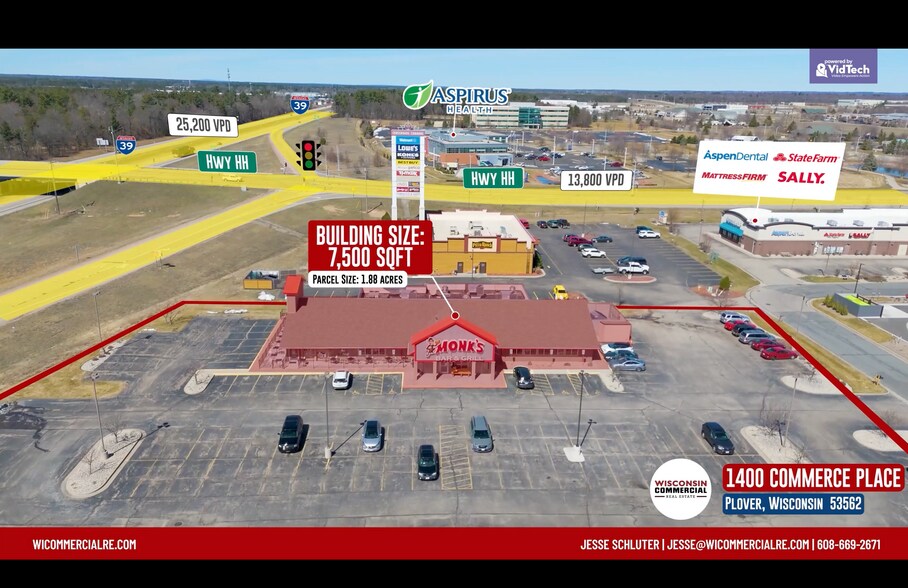 More Photos Of 1400 Commerce Pl, Plover General Retail For Sale