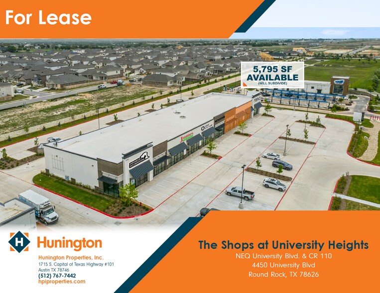 Primary Photo Of 4450 University Blvd, Round Rock Storefront For Lease