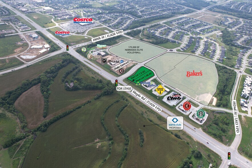 More Photos Of 180th & Maple, Elkhorn Land For Lease
