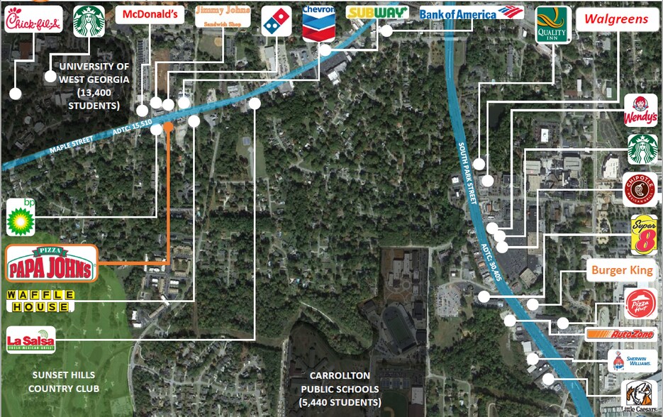 More Photos Of 1214 Maple St, Carrollton Fast Food For Sale