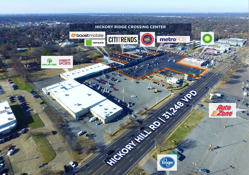 More Photos Of 3685-3721 Hickory Hill Rd, Memphis Storefront For Lease