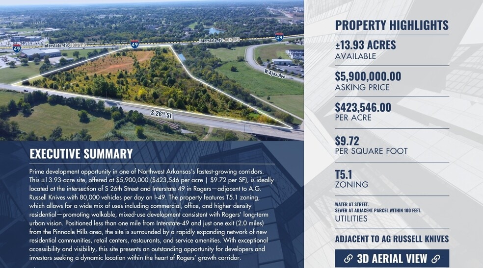 More Photos Of S 26th Street, Rogers Land For Sale