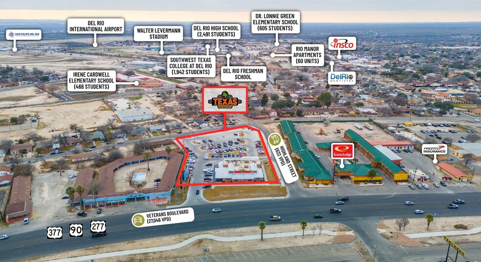 More Photos Of 1918 Veterans Blvd, Del Rio Restaurant For Sale