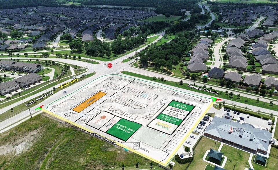 More Photos Of NWQ of Trinity Falls Pkwy & Olympic Crossing, McKinney Freestanding For Lease