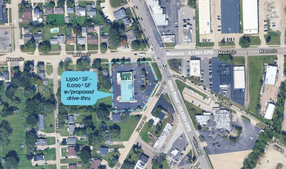 More Photos Of 31887-31917 Utica Rd, Fraser Freestanding For Lease