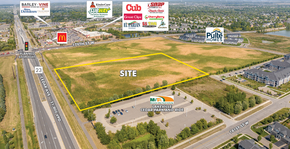 Primary Photo Of 179th St @ Cedar Ave, Lakeville Land For Sale