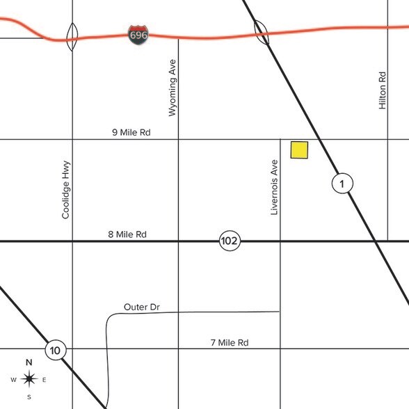 More Photos Of 413 W 9 Mile Rd, Ferndale General Retail For Sale