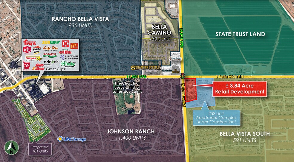 More Photos Of SEC Bella Vista & Gantzel Rd, San Tan Valley Land For Lease