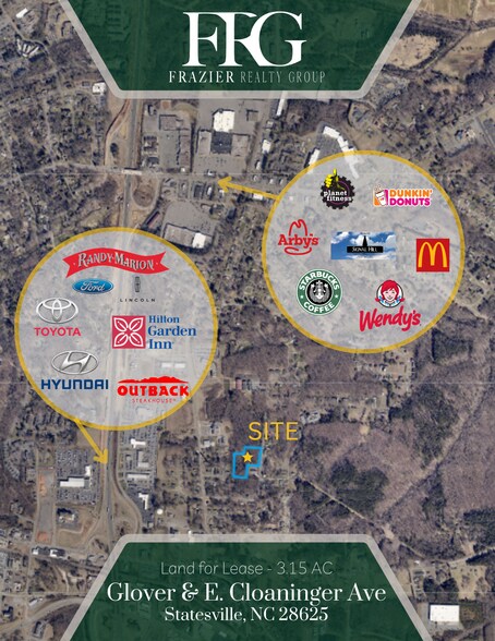 More Photos Of Glover & E. Cloaninger Ave, Statesville Land For Lease