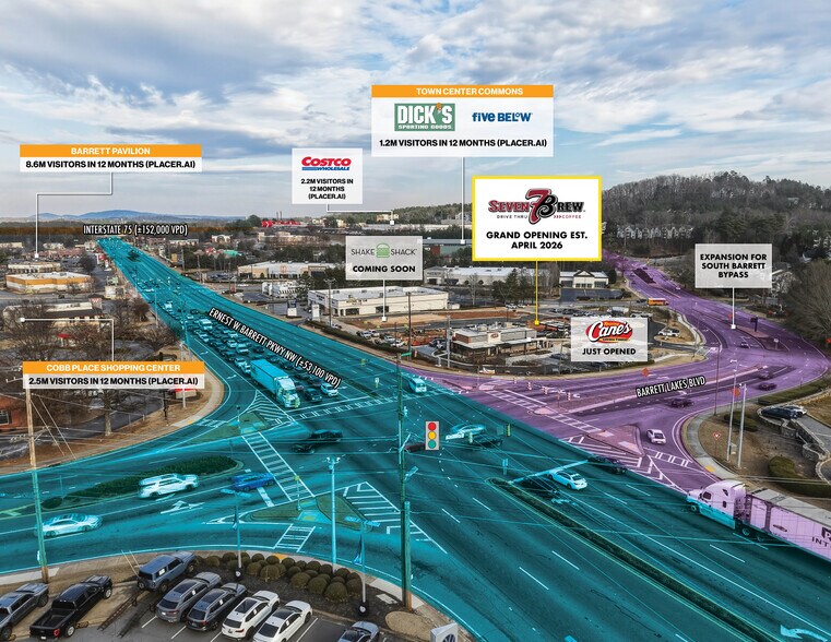 More Photos Of 853 Ernest W Barrett Pky NW, Kennesaw Fast Food For Sale