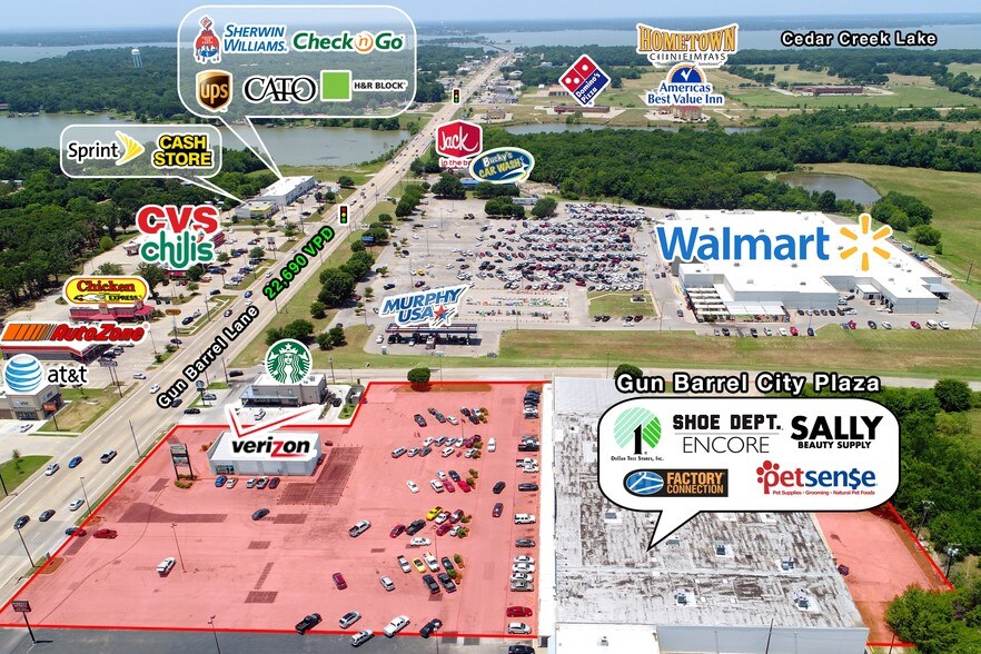 More Photos Of 1020-1112 W Main St, Gun Barrel City Freestanding For Lease