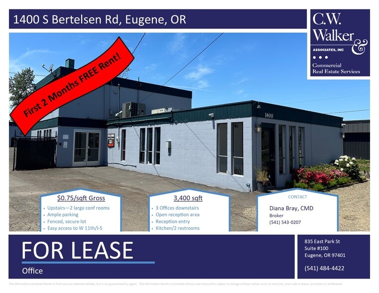 More Photos Of 1400 S Bertelsen Rd, Eugene Office For Lease