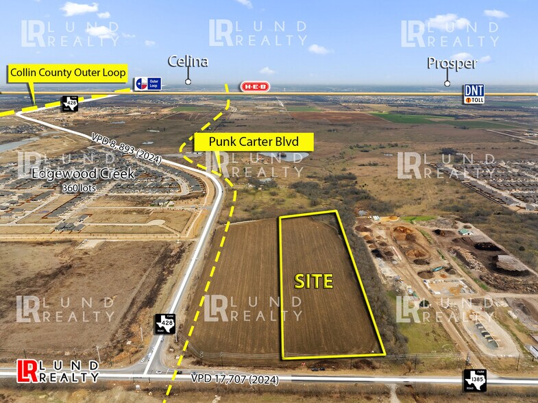 More Photos Of 9.485 Ac Corner FM-1385 & FM-428, Celina Land For Sale
