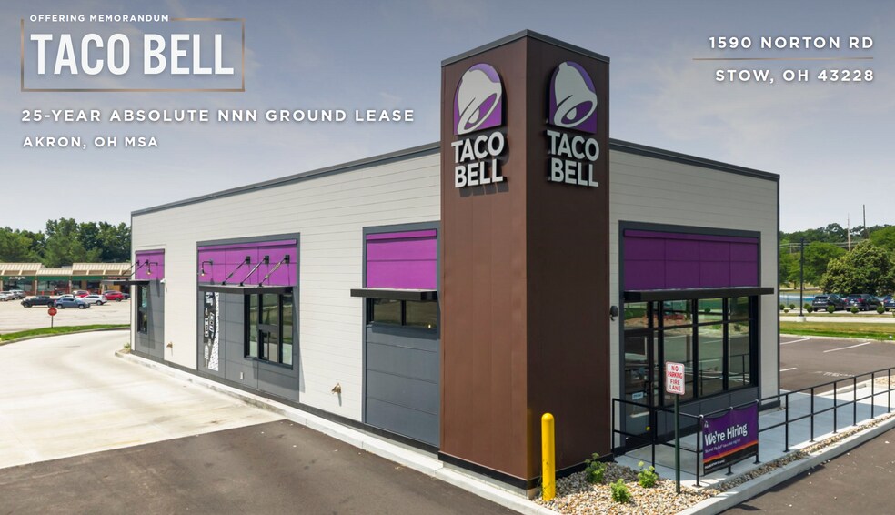 Primary Photo Of 1590 Norton Rd, Stow Fast Food For Sale