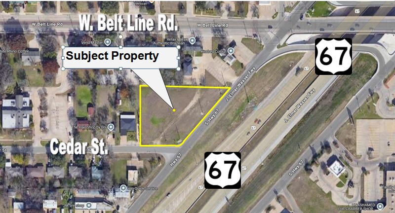 Primary Photo Of 205/207/209/211 Cedar St, Cedar Hill Land For Sale