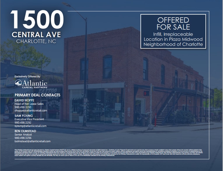 More Photos Of 1500-1502 Central Ave, Charlotte Restaurant For Sale