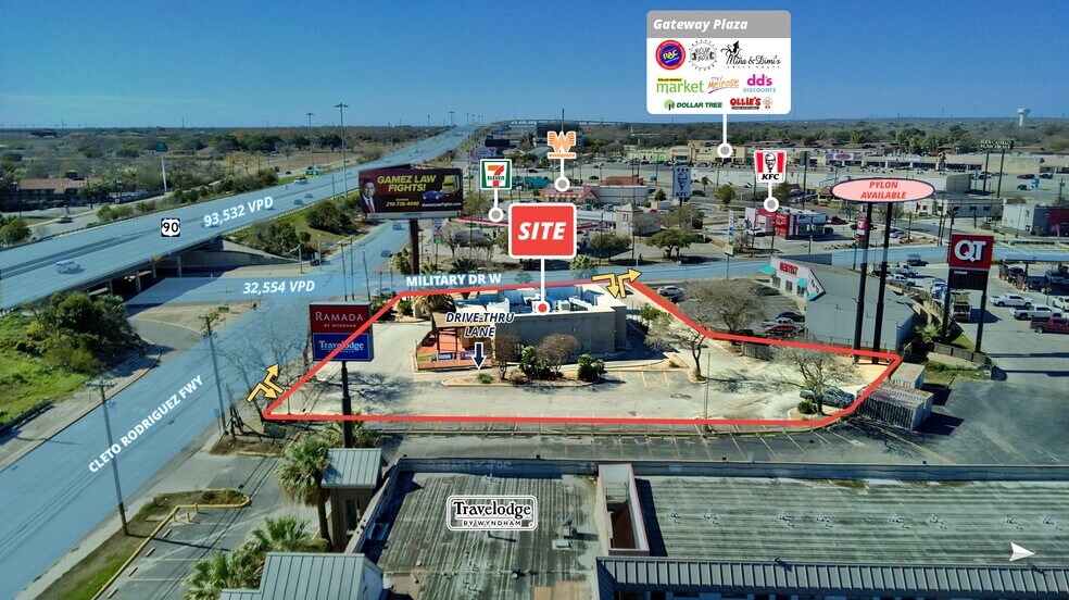 More Photos Of 6867 W US Hwy 90, San Antonio Fast Food For Sale