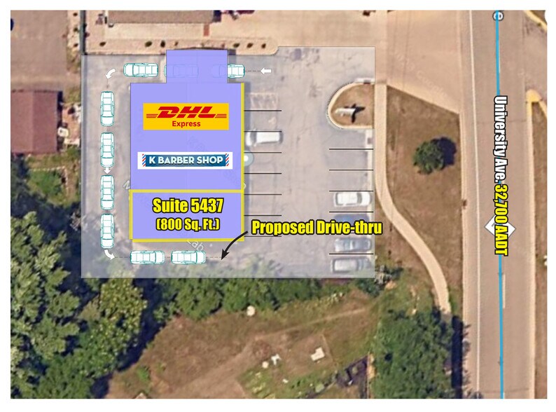 More Photos Of 5437 University Ave, Madison Storefront For Lease