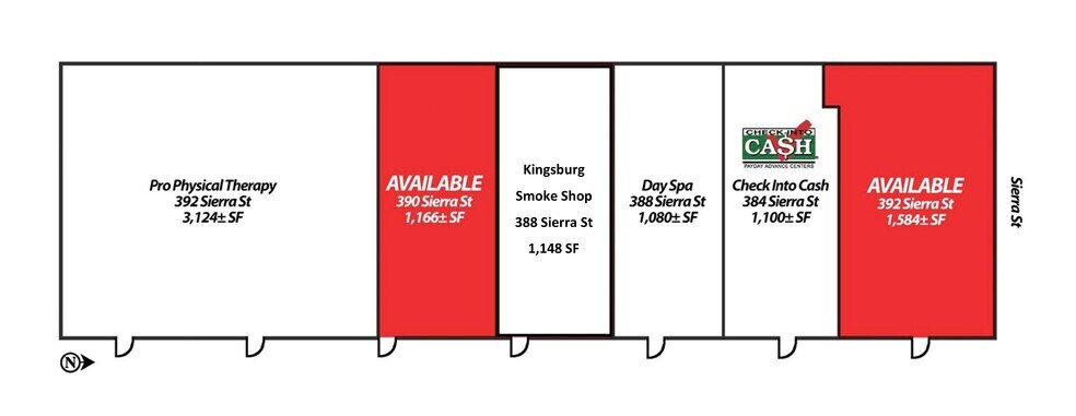 More Photos Of 380-396 Sierra St, Kingsburg Freestanding For Lease
