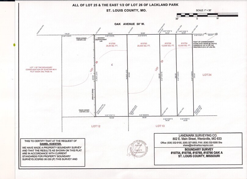 More Photos Of 10754-10766 Oak Ave, Saint Louis Land For Sale