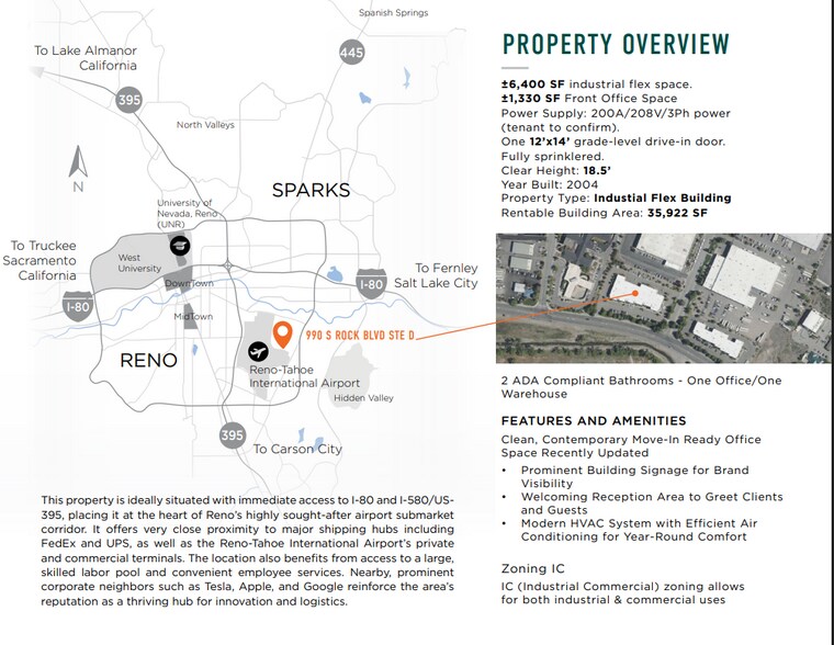 More Photos Of 990 S Rock Blvd, Reno Warehouse For Lease