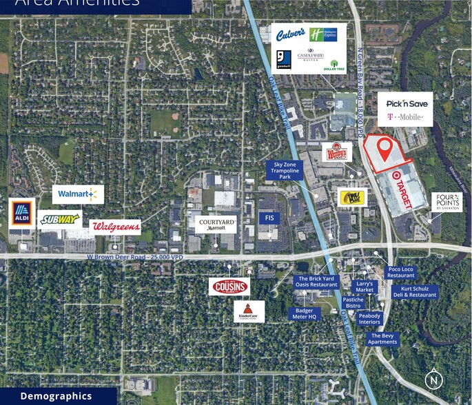 More Photos Of 9124-9200 N Green Bay Ave, Brown Deer Storefront For Lease