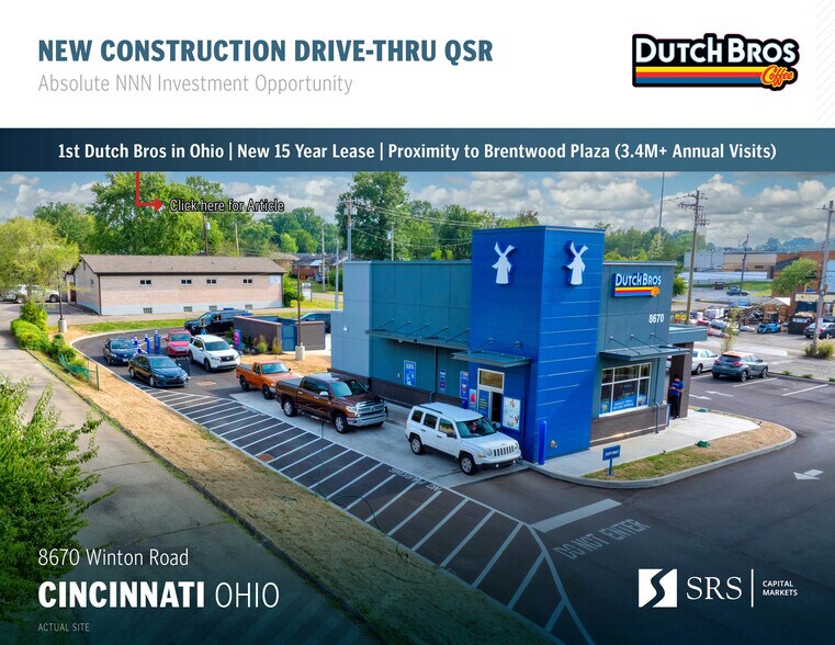 Primary Photo Of 8670 Winton Rd, Cincinnati Fast Food For Sale