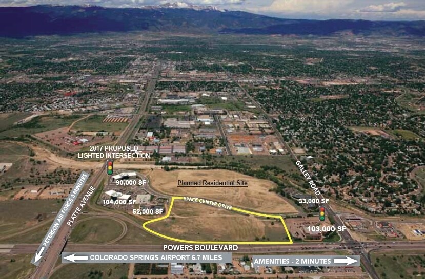 Primary Photo Of N Powers Blvd @ Platte Ave, Colorado Springs Land For Sale