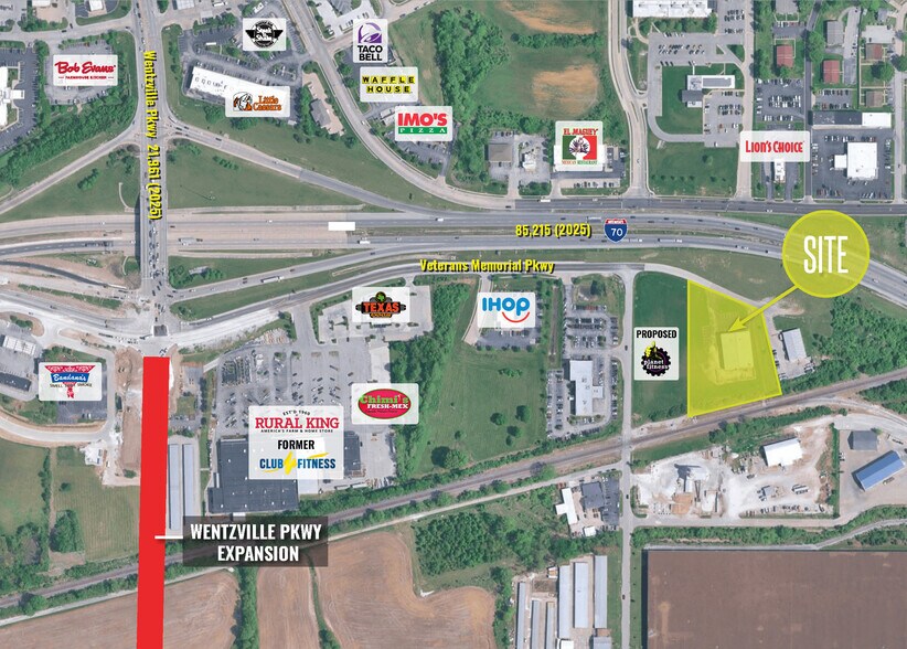 More Photos Of 15078 Veterans Memorial Pky, Wentzville Land For Lease