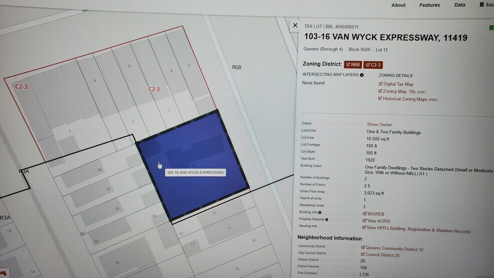 Primary Photo Of 10316 Van Wyck Expy, South Richmond Hill Land For Sale