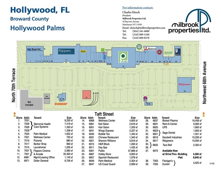 More Photos Of 6805-7031 Taft St, Hollywood Unknown For Lease