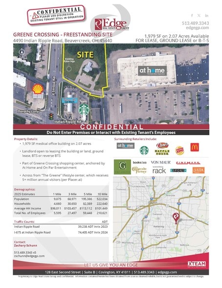 More Photos Of 4490 Indian Ripple Rd, Dayton Land For Lease