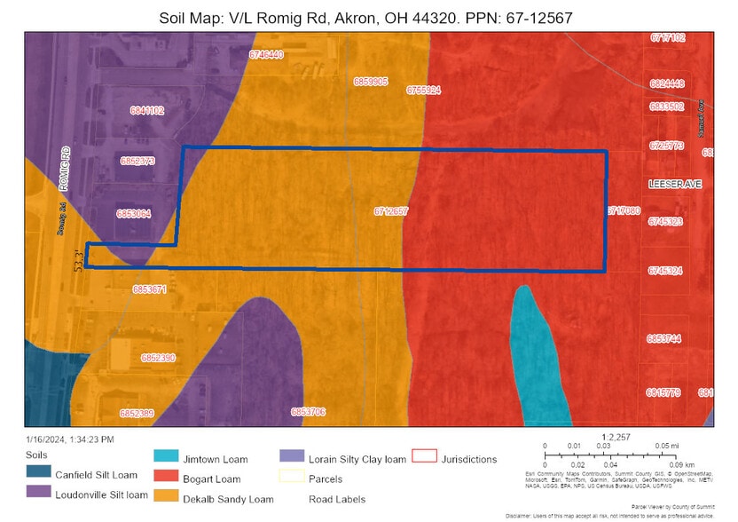 More Photos Of V/L 5.80 AC Romig Rd rd, Akron Land For Sale