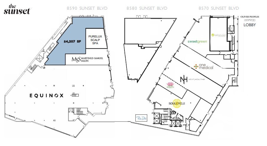 More Photos Of 8590 W Sunset Blvd, West Hollywood Freestanding For Lease